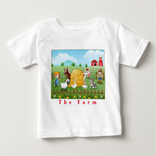 T-shirt Pour Bébé La ferme et les animaux de ferme