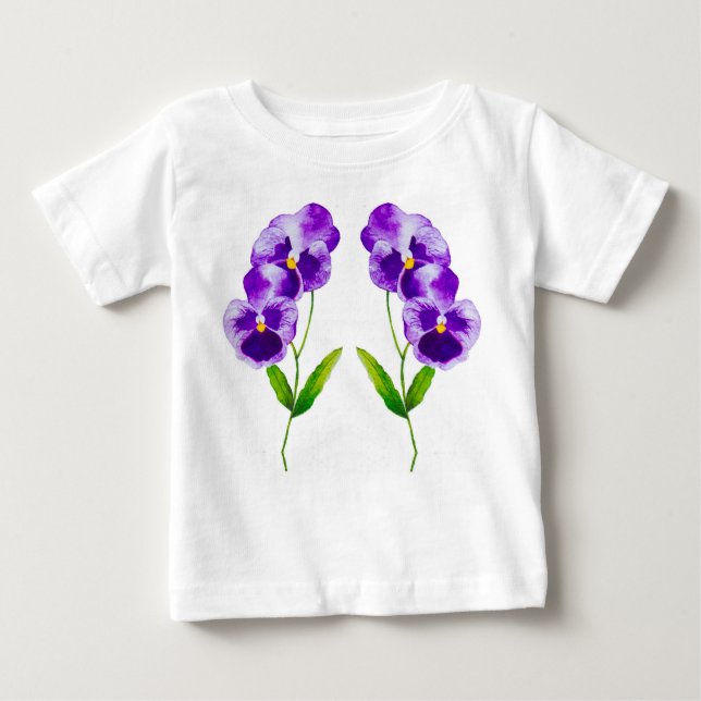 T-shirt Pour Bébé 'La fête du Pansy' sur un Ted de Rouffle Toddler ( (Devant)