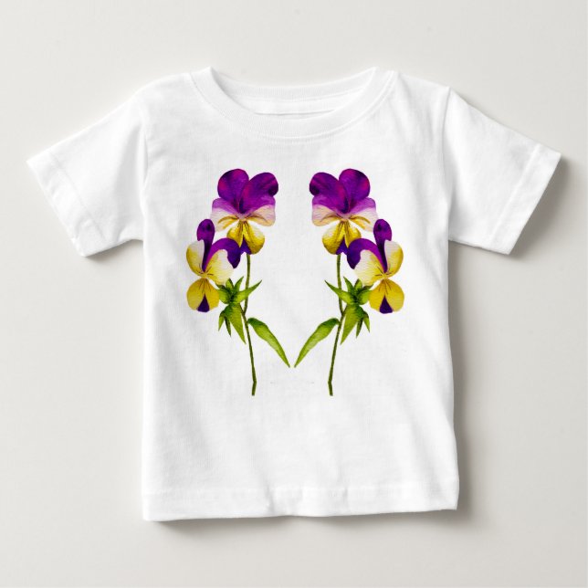 T-shirt Pour Bébé 'La fête du Pansy' sur un Ted de Rouffle Toddler ( (Devant)