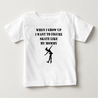 T-shirt Pour Bébé La figure patin aiment ma maman