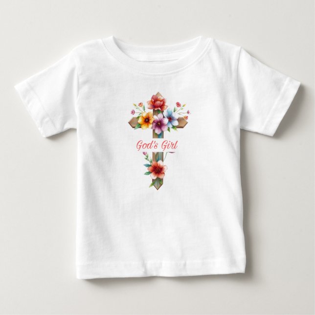 T-shirt Pour Bébé La fille de Dieu  (Devant)