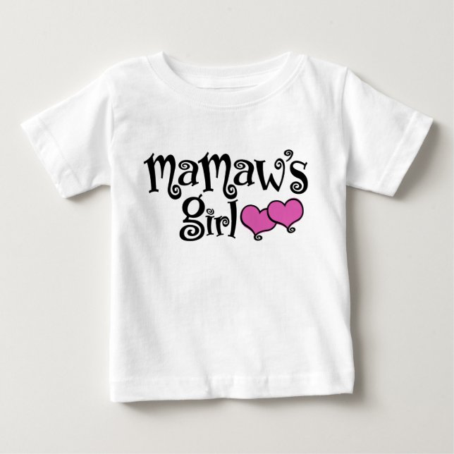 T-shirt Pour Bébé La fille de MaMaw (Devant)
