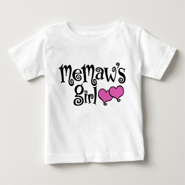 T-shirt Pour Bébé La fille de MeMaw (Devant)