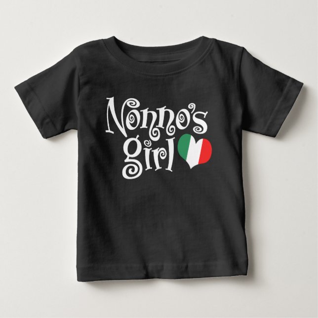 T-shirt Pour Bébé La fille de Nonno (Devant)