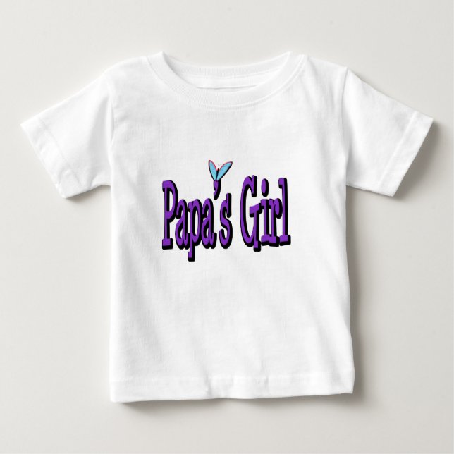 T-shirt Pour Bébé La fille de papa (Devant)