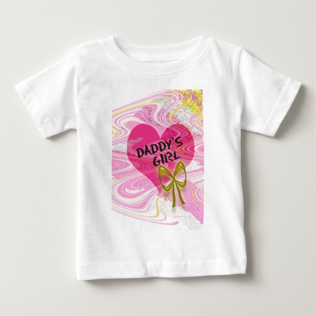 T-shirt Pour Bébé La fille de papa (Devant)