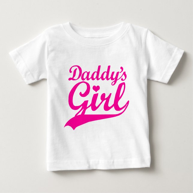 T-shirt Pour Bébé La fille de papa (Devant)
