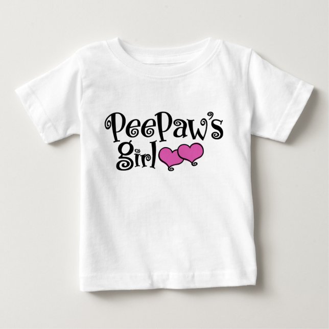 T-shirt Pour Bébé La fille de PeePaw (Devant)