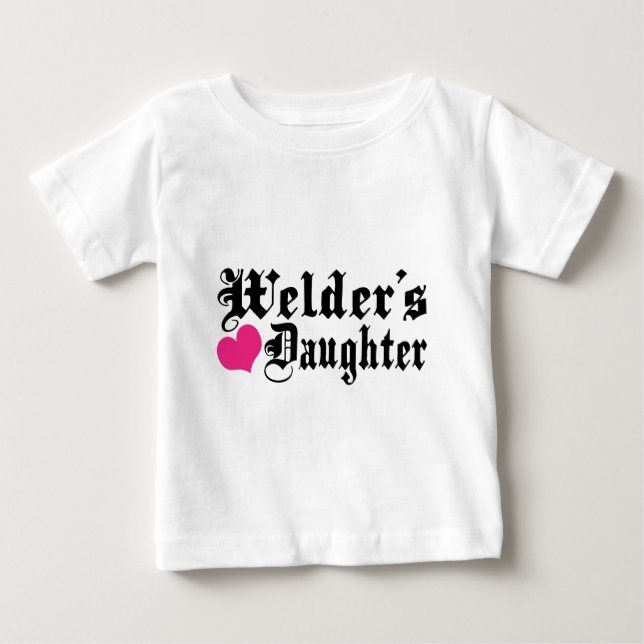 T-shirt Pour Bébé La fille de Welder (Devant)