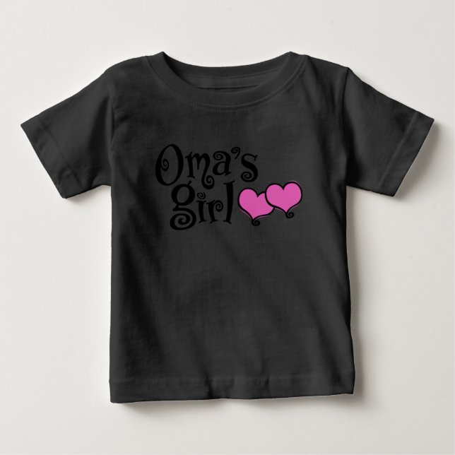 T-shirt Pour Bébé La fille d'Oma (Devant)
