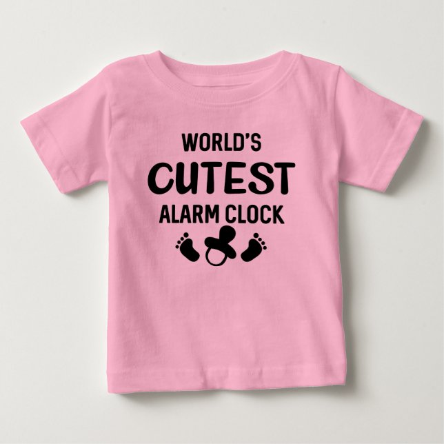 T-shirt Pour Bébé La fille du meilleur réveil du monde (Devant)