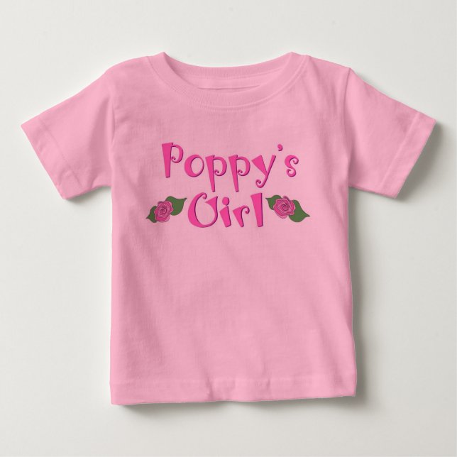 T-shirt Pour Bébé La fille du pavot (Devant)