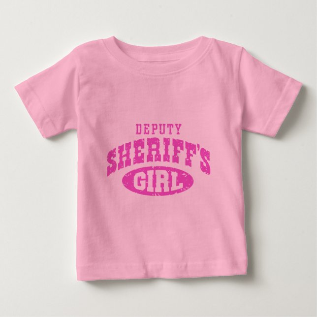 T-shirt Pour Bébé La fille du shérif adjoint (Devant)