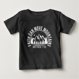T-shirt Pour Bébé La foi peut déplacer des montagnes