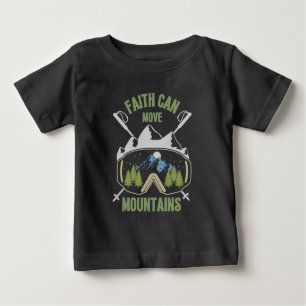 T-shirt Pour Bébé La foi peut déplacer les citations des montagnes