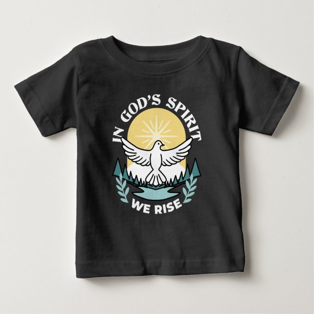 T-shirt Pour Bébé La force spirituelle en Dieu - L'épanouissement de (Devant)