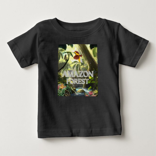 T-shirt Pour Bébé La forêt amazonienne - La forêt amazonienne (Devant)