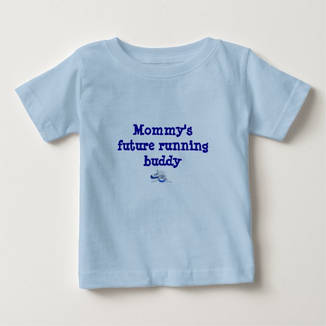 T-shirt Pour Bébé La future copine courante de la maman (Devant)