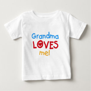T-shirt Pour Bébé La grand-maman m'aime