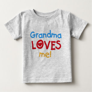 T-shirt Pour Bébé La grand-maman m'aime