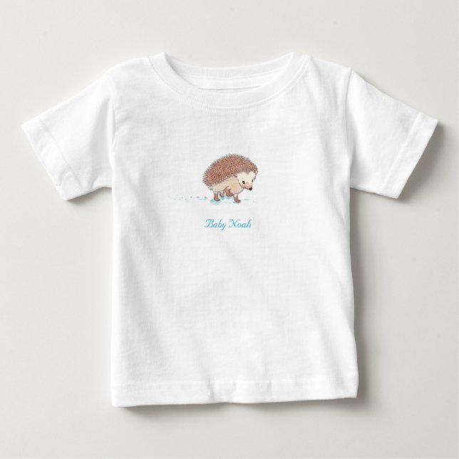 T-shirt Pour Bébé La grande aventure de Hérisson (Devant)