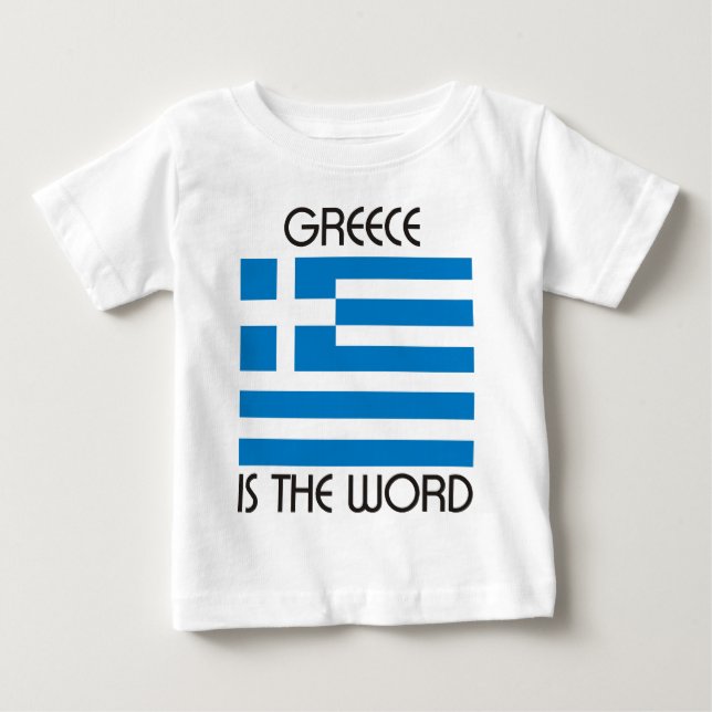 T-shirt Pour Bébé La Grèce est le mot (Devant)