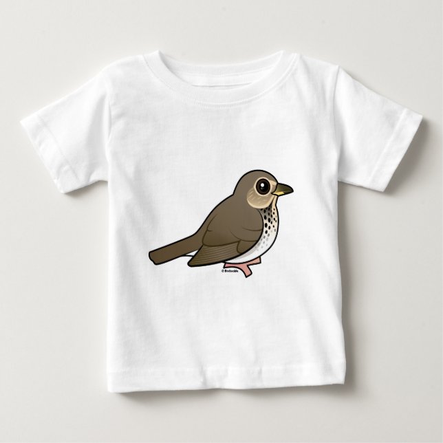 T-shirt Pour Bébé La grive de Swainson (Devant)