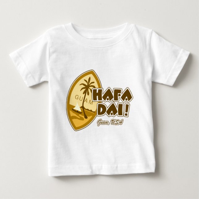 T-shirt Pour Bébé La Guam Hafa Dai (Devant)