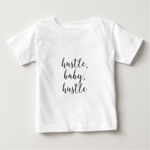 T-shirt Pour Bébé La hâte, bébé, se dépêchent l'écriture cursi