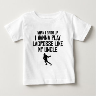 T-shirt Pour Bébé La lacrosse de jeu aiment mon oncle