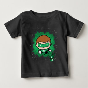 T-shirt Pour Bébé La lanterne verte de Chibi traverse l'espace