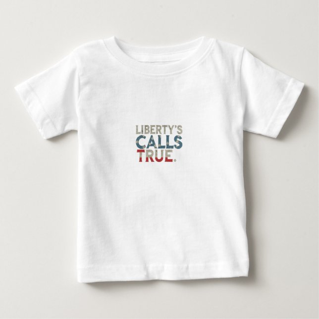 T-shirt Pour Bébé La lettre vraie de Liberty (Devant)