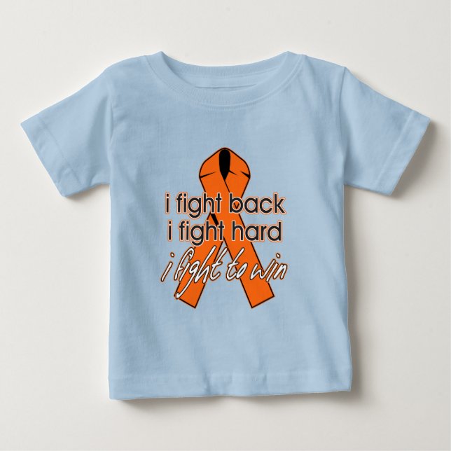 T-shirt Pour Bébé La leucémie, je me bats (Devant)