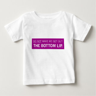 T-shirt Pour Bébé La lèvre inférieure (pourpre)