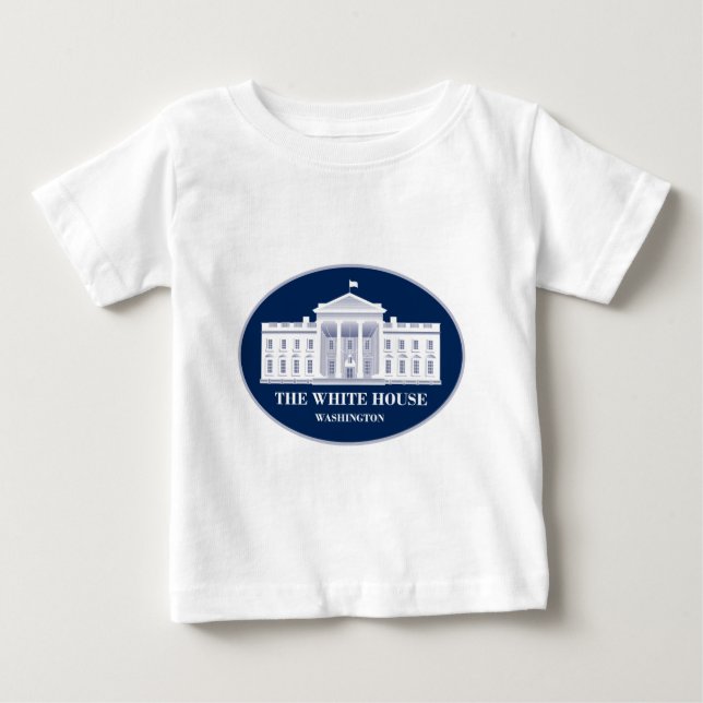 T-shirt Pour Bébé La Maison Blanche (Devant)