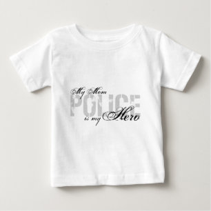 T-shirt Pour Bébé La maman est mon héros - POLICE