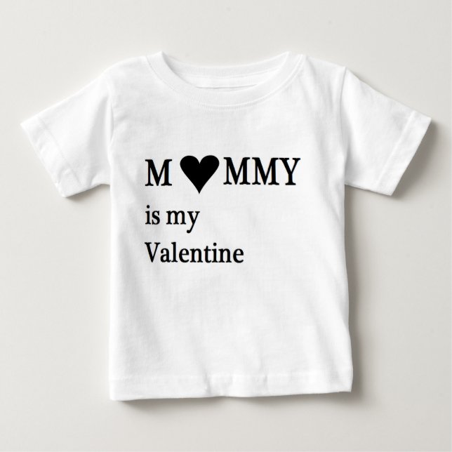 T-shirt Pour Bébé La maman est mon nourrisson de bébé de Valentine (Devant)