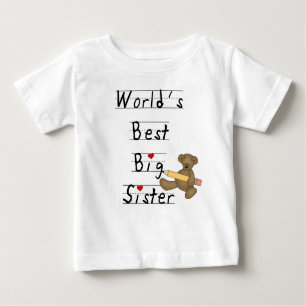 T-shirt Pour Bébé La meilleure grande soeur du monde