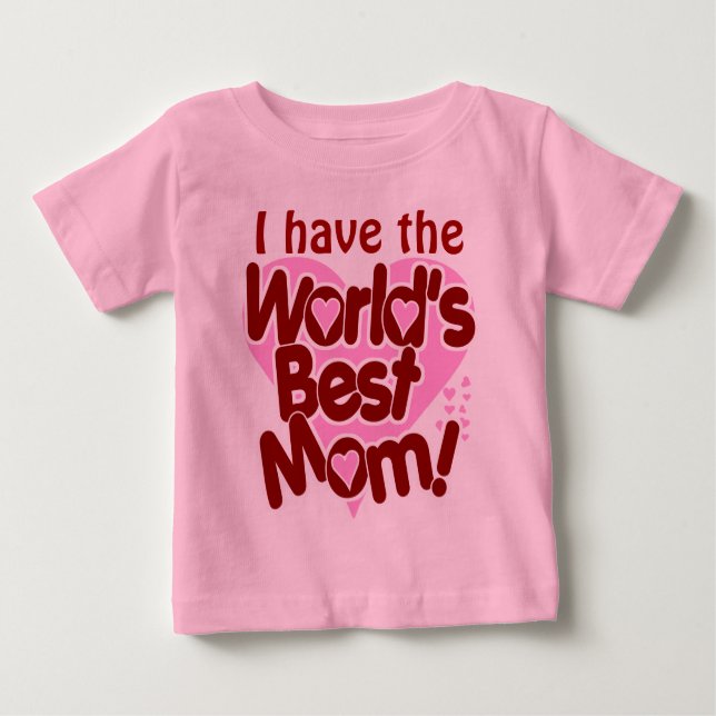 T-shirt Pour Bébé La meilleure maman des mondes (Devant)