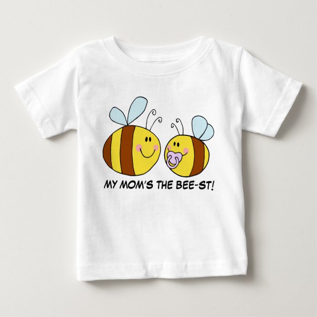 T-shirt Pour Bébé La meilleure maman du monde (abeille) (Devant)