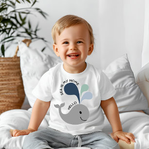 T-shirt Pour Bébé La mer est ma maison