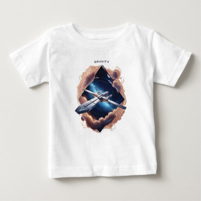T-shirt Pour Bébé La mode défiant la gravité (Devant)