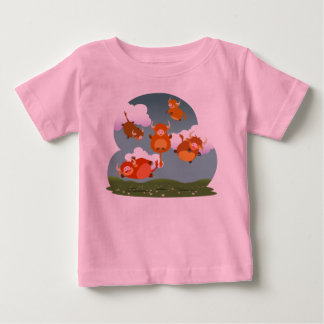 T-shirt Pour Bébé La montagne de flottement de bande dessinée