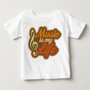T-shirt Pour Bébé La musique Brown est ma vie