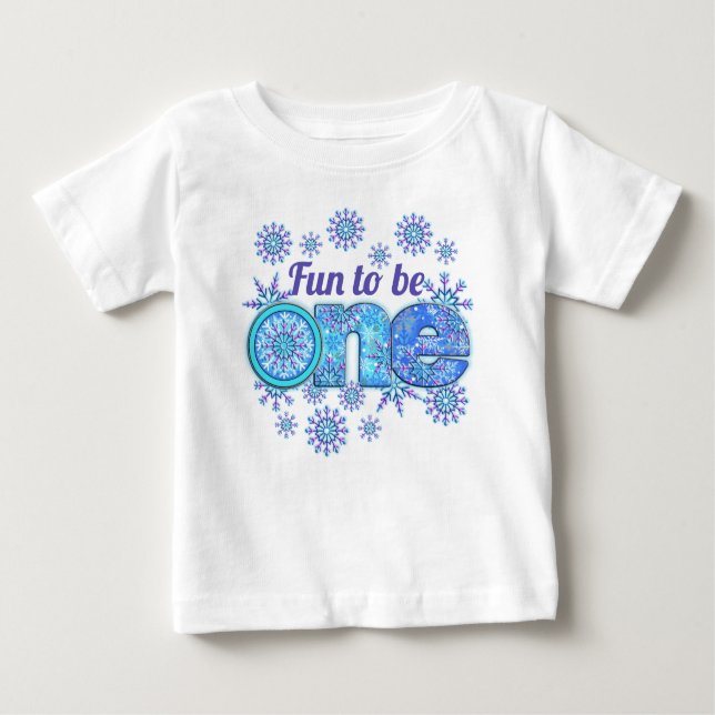 T-shirt Pour Bébé La neige gelée amusante pour être un (Devant)