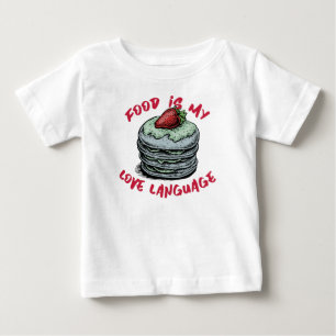 T-shirt Pour Bébé La nourriture est ma langue d'amour