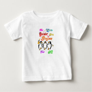 T-shirt Pour Bébé La Nouvelle Année A Commencé Pour Nous