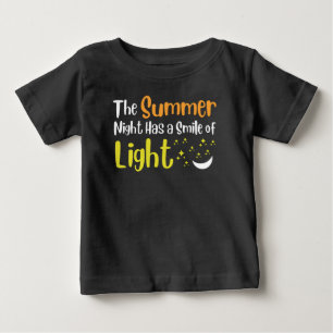 T-shirt Pour Bébé La nuit d'été a un sourire léger