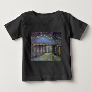 T-shirt Pour Bébé La nuit étoilée de Van Gogh