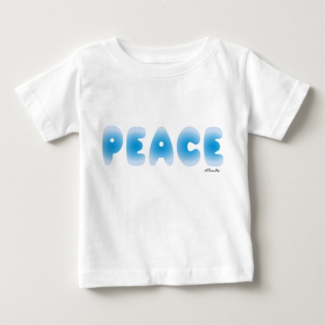 T-shirt Pour Bébé La paix simple (Devant)